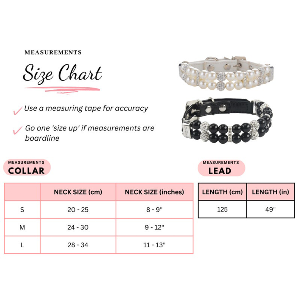 Collar de perro con cuentas