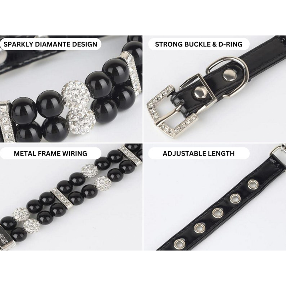 Collar de perro con cuentas