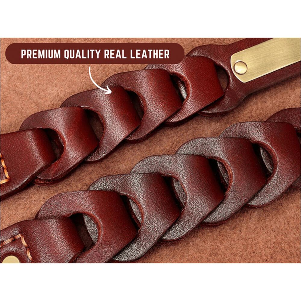 Collar de cuero personalizado para perros