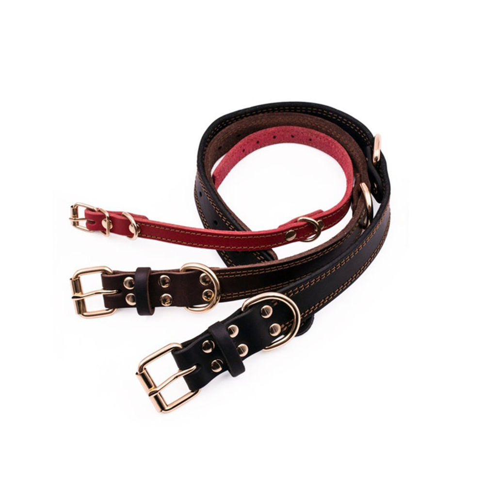 Real Leather Dog Collar