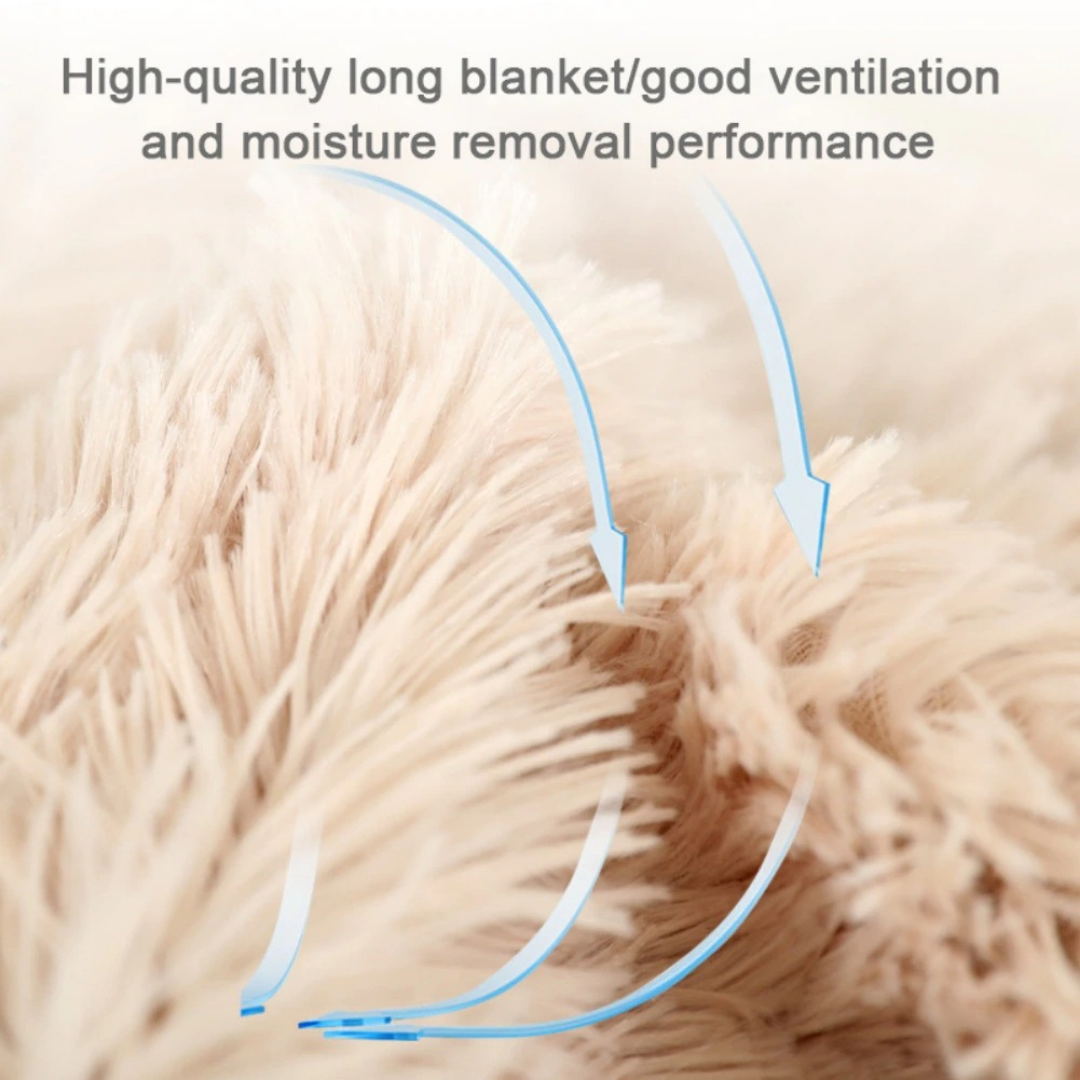 Couverture en peluche douce au beurre