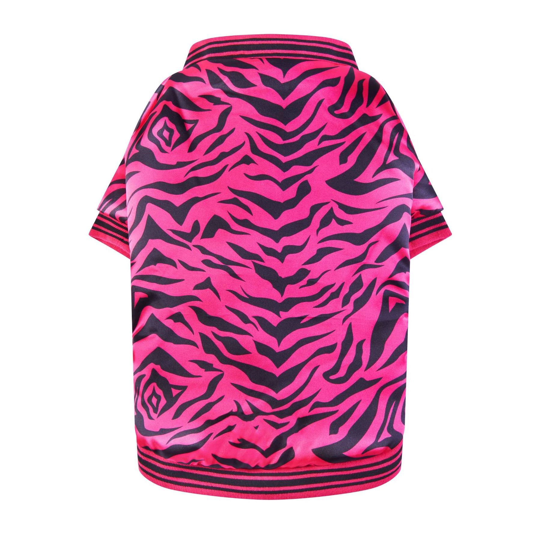 Pink Zebra Bomber Jacket