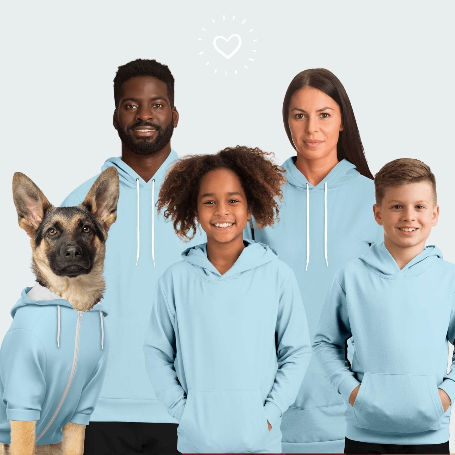 Matching Hoodies (Baby Blue)