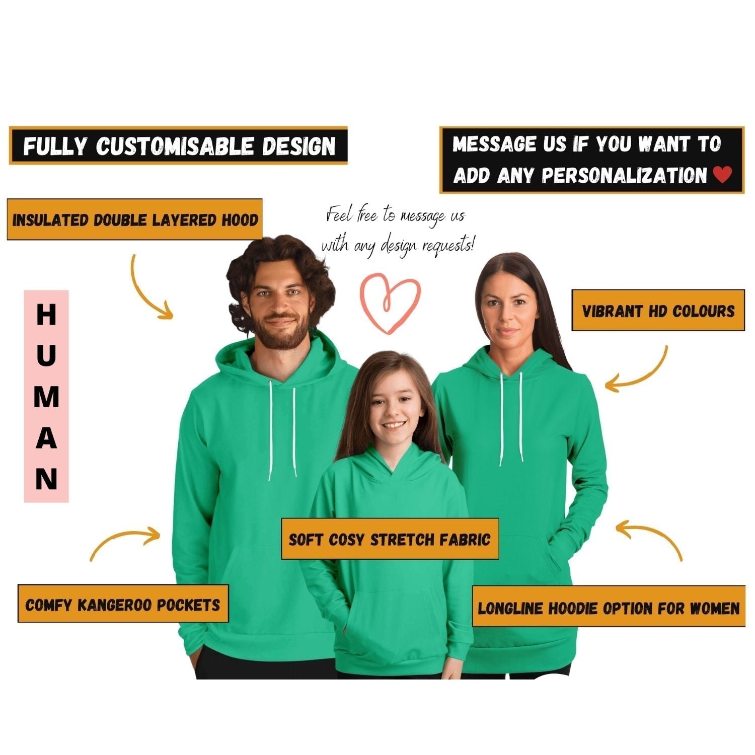 Matching Hoodies (Orange Brownie)