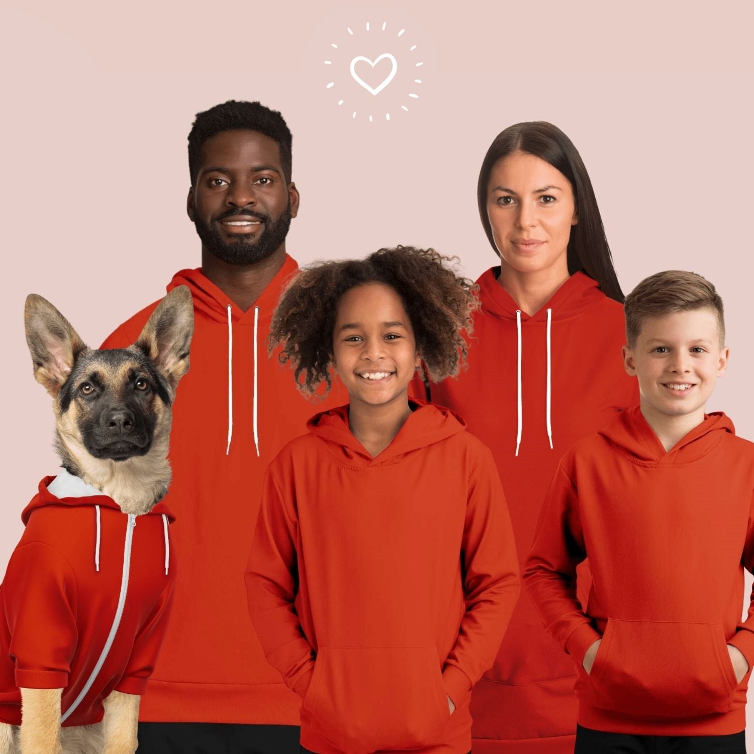 Matching Hoodies (Orange Brownie)
