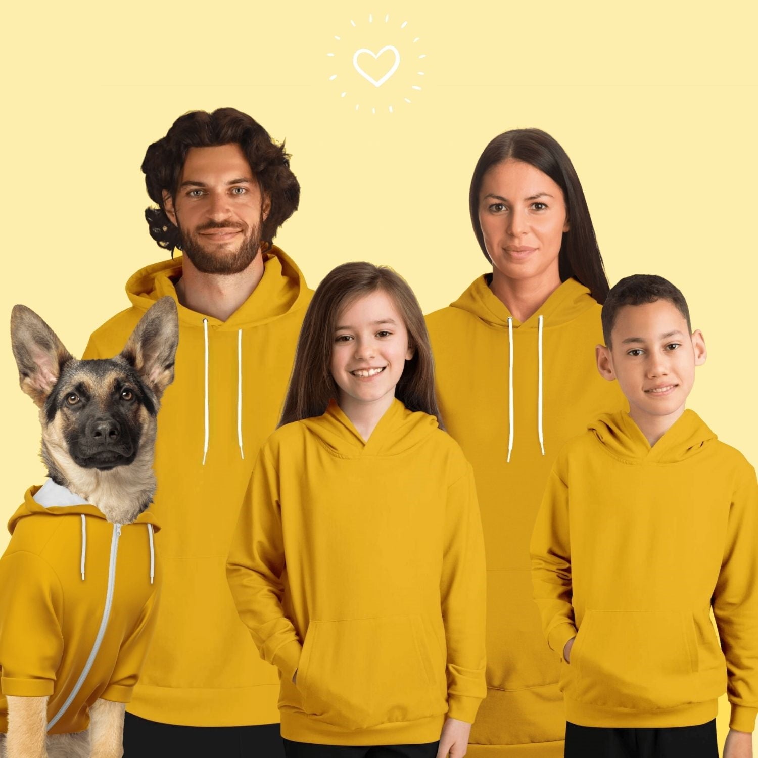 Matching Hoodies (Mustard)