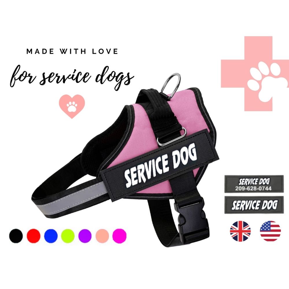 Arnés para perros de servicio personalizado
