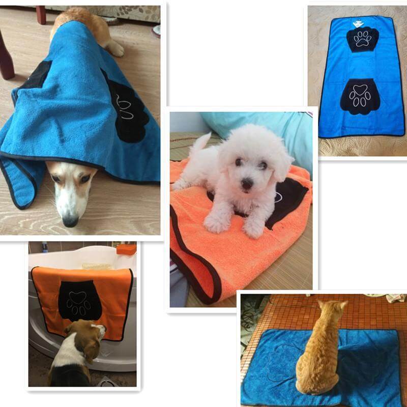 Absorbent Dog Towel Towels Happy Paws 