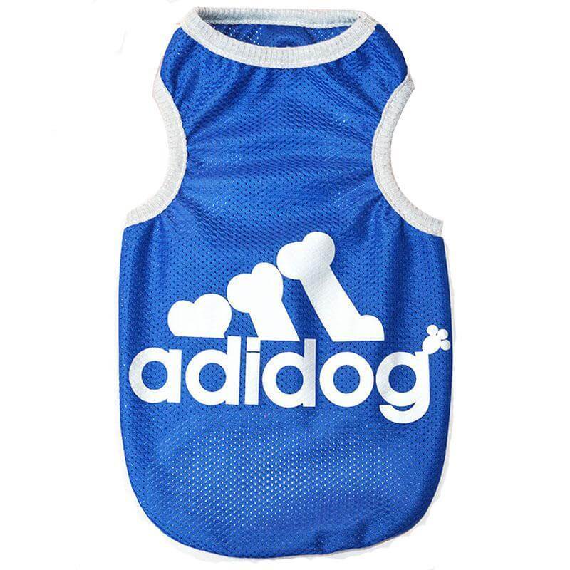 Adidog Dog Vest Dog Vest Happy Paws Blue Small 