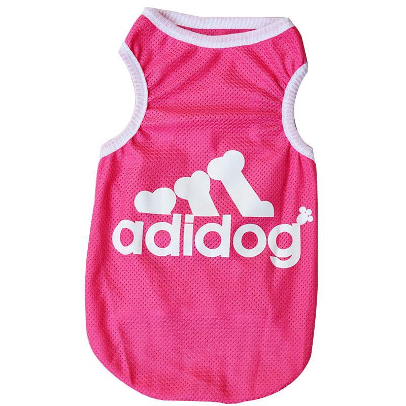 Adidog Dog Vest Dog Vest Happy Paws Pink Small 