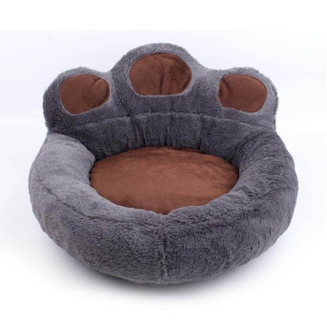 Bear Paw Bed Beds Happy Paws Grey Small 