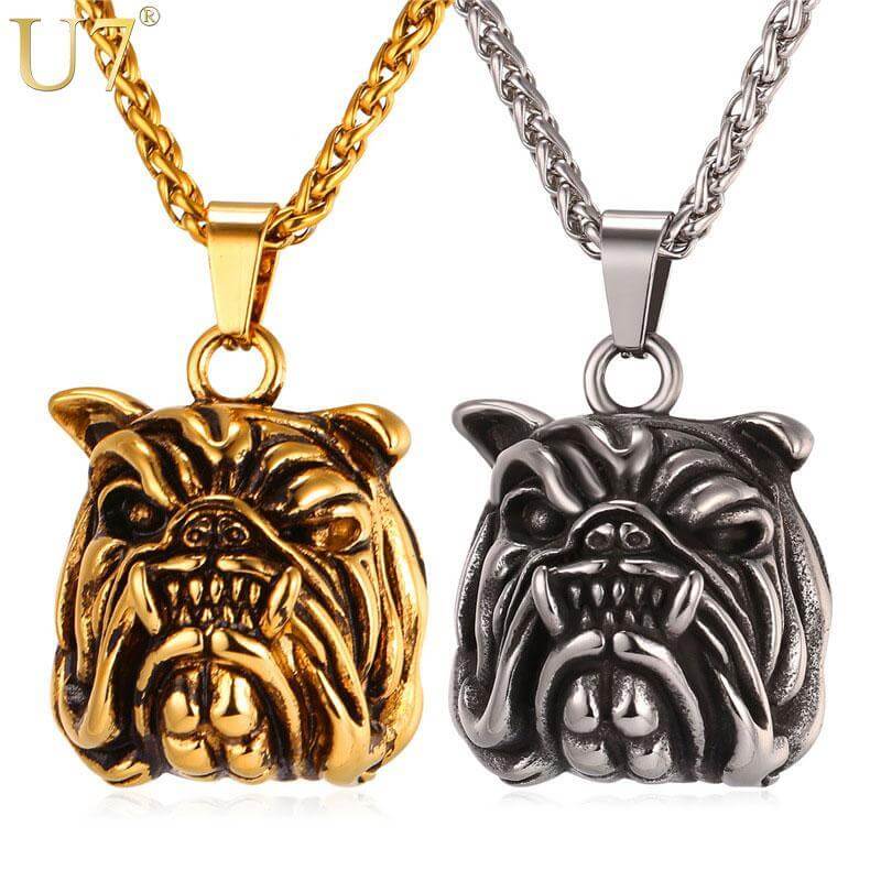 Bulldog Chain & Pendant Dog Chain & Pendant Happy Paws 