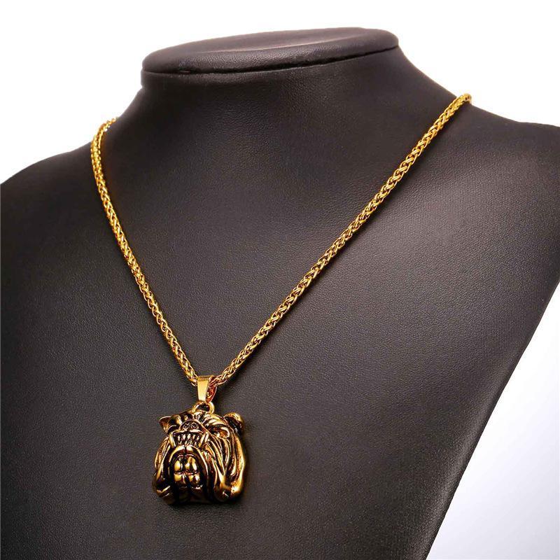 Bulldog Chain & Pendant Dog Chain & Pendant Happy Paws 