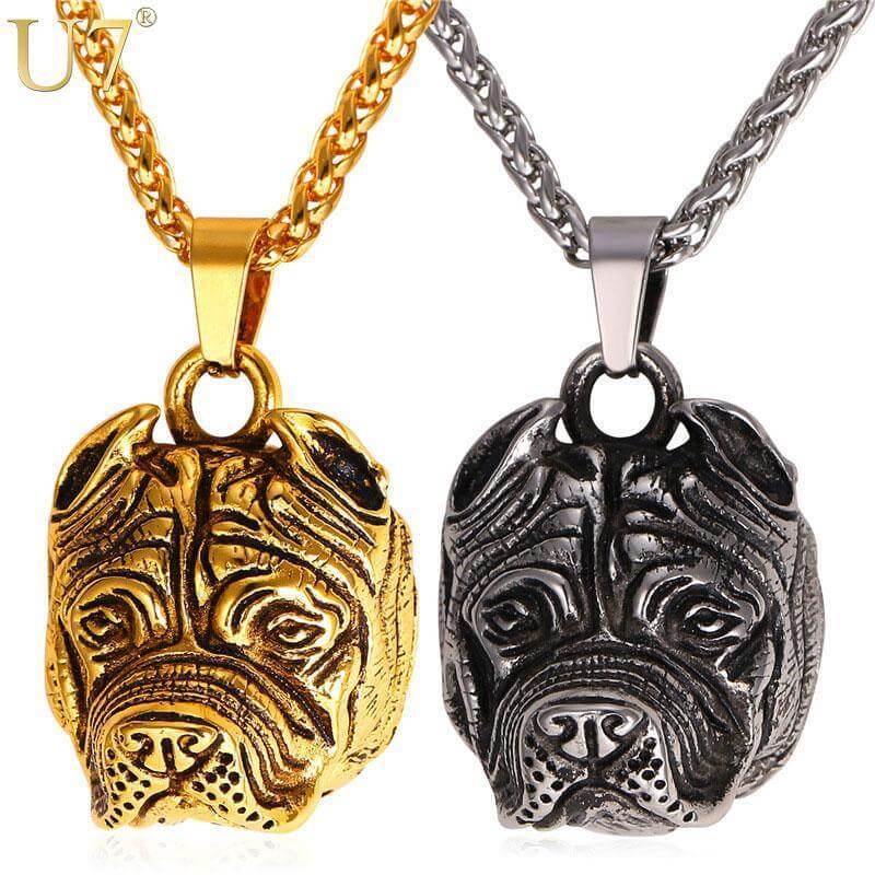 Bulldog Chain & Pendant Dog Chain & Pendant Happy Paws 