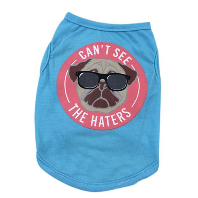 'Can't See The Haters' Dog Vest Happy Paws L 