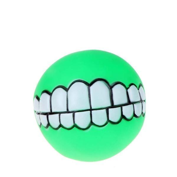 Cheesy Grins Squeaky Ball Balls Happy Paws Green 