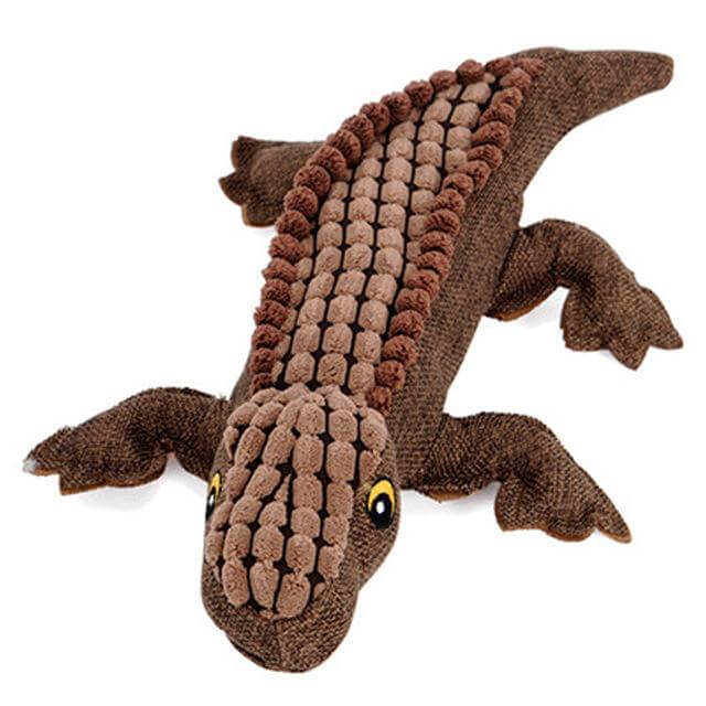 Chomp the Magic Gator Plush & Squeaky Toys Happy Paws Brown Chomp 