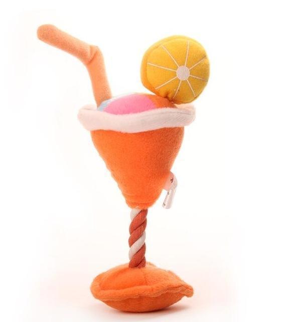 Cocktail Plush Toys Plush & Squeaky Toys Happy Paws Orange 