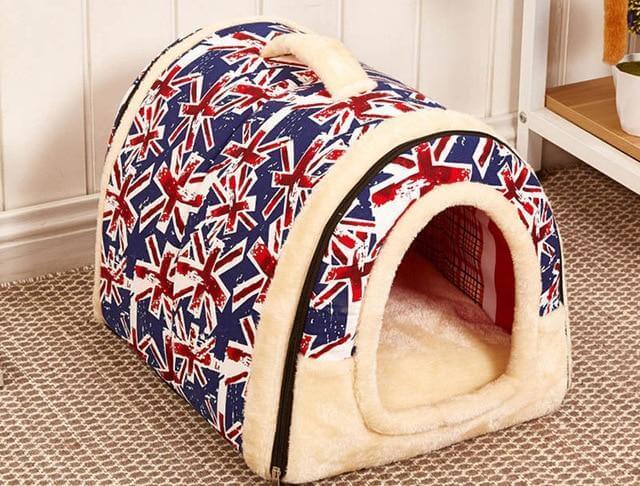 Comfort Kennel Bed Beds Happy Paws Union Jack Small 