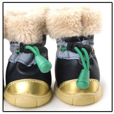 Comfy Ugg style Booties Dog Boots Happy Paws Black Large 
