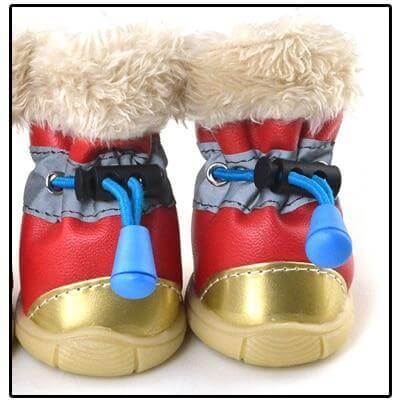 Comfy Ugg style Booties Dog Boots Happy Paws Red Large 