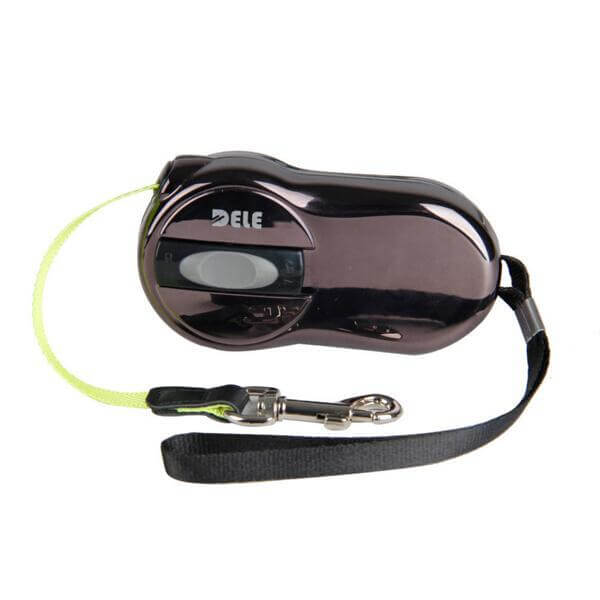 Compact Handy Leash dog leash Happy Paws Brown 