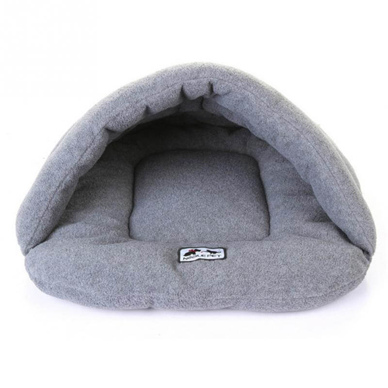 Cuddle Cave Bed Beds Happy Paws Grey Large 
