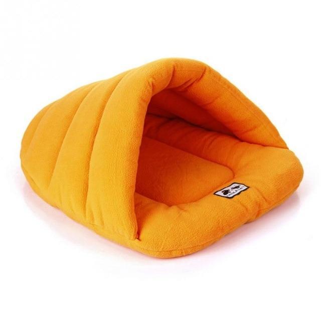 Cuddle Cave Bed Beds Happy Paws Orange Large 