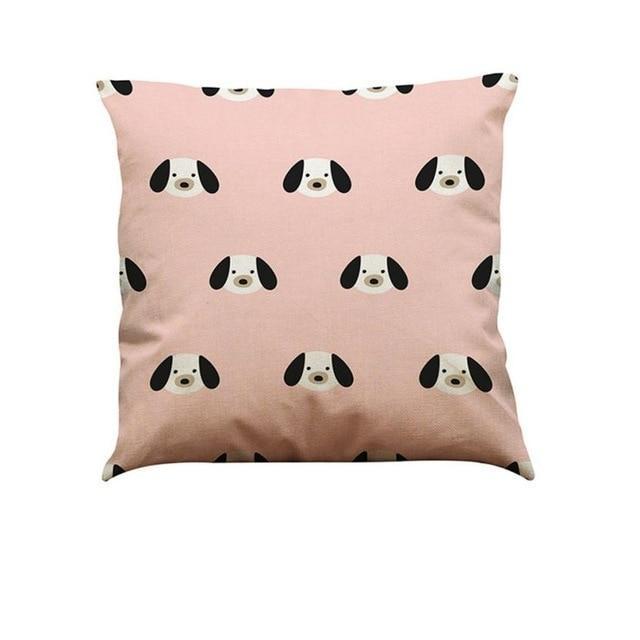 Dog Art Pillow Cushion Covers Dog Cushion Covers Happy Paws 1 