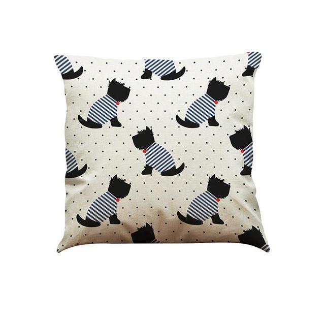 Dog Art Pillow Cushion Covers Dog Cushion Covers Happy Paws 6 