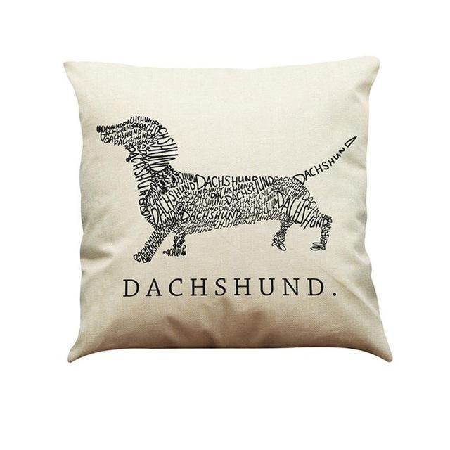 Dog Art Pillow Cushion Covers Dog Cushion Covers Happy Paws 7 