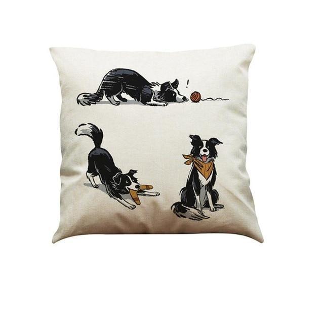 Dog Art Pillow Cushion Covers Dog Cushion Covers Happy Paws 8 