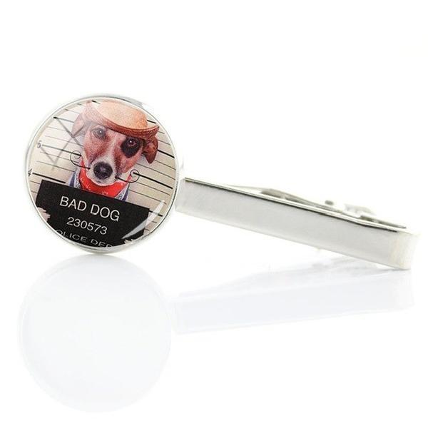 Dog Art Tie Clips Mens Tie Clips Happy Paws 2 