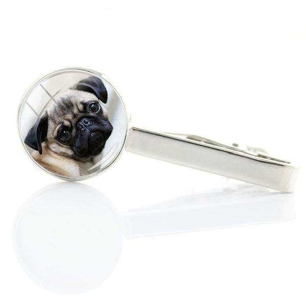 Dog Art Tie Clips Mens Tie Clips Happy Paws 4 