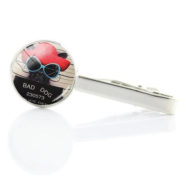 Dog Art Tie Clips Mens Tie Clips Happy Paws 5 
