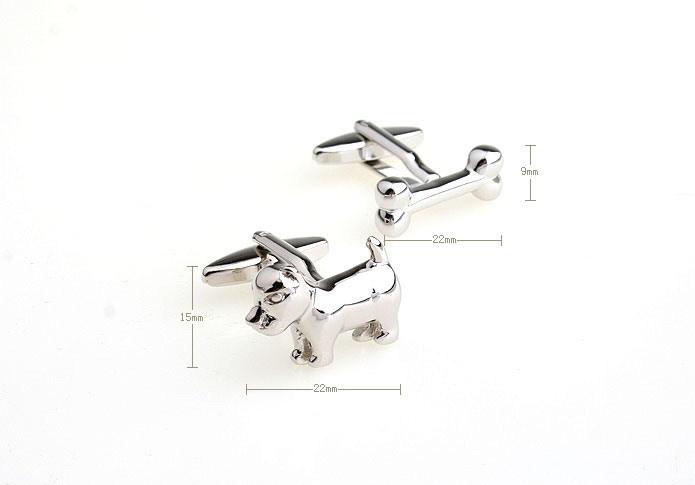 Dog & Bone Cuff-links Mens Dog Cufflinks Happy Paws 