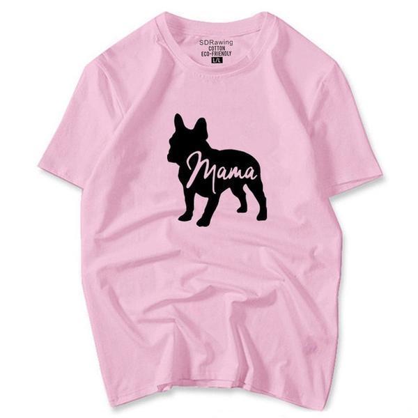 Dog Mama Womens Dog T-shirt Happy Paws Pink XXSmall 