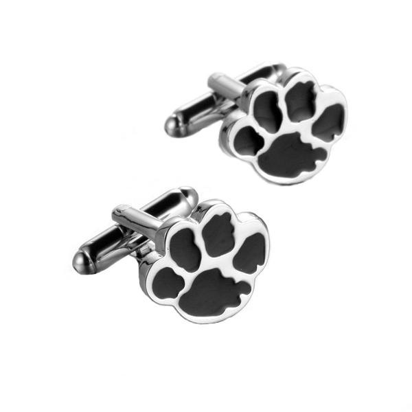 Dog Paw Cuff-links Mens Dog Cufflinks Happy Paws 