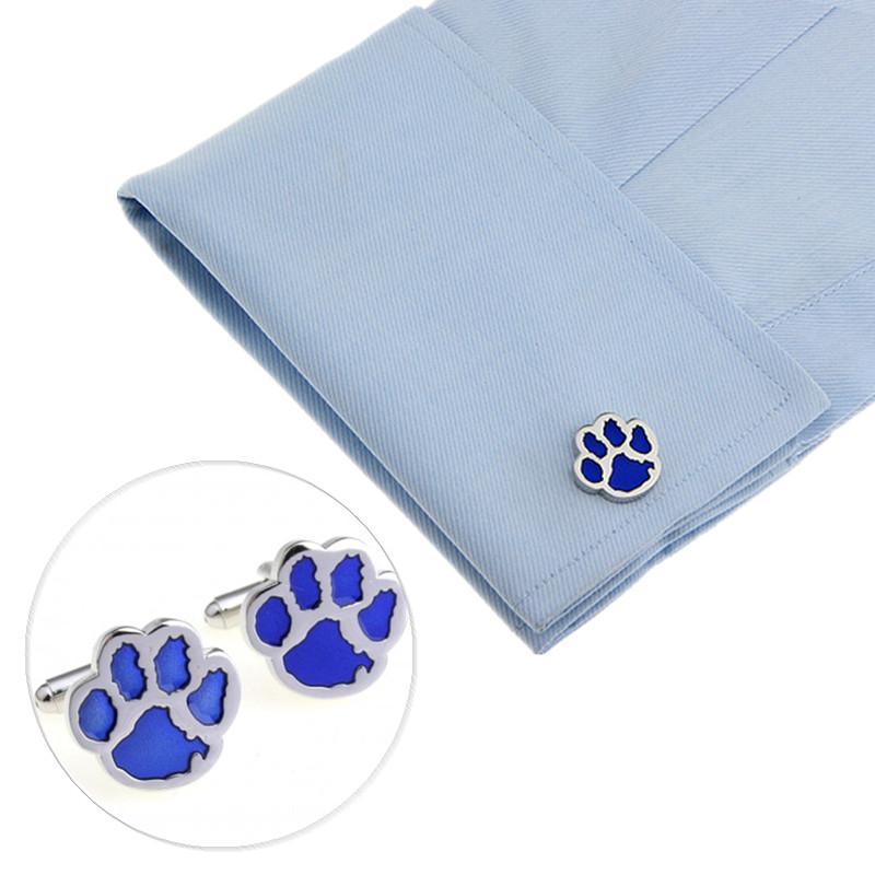 Dog Paw Cuff-links Mens Dog Cufflinks Happy Paws 