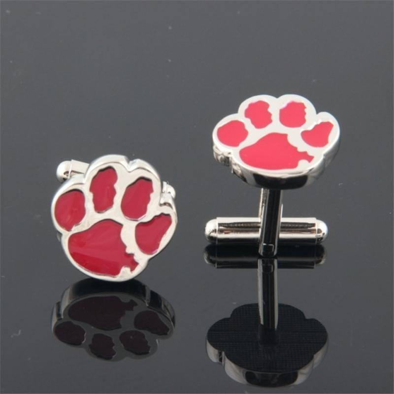 Dog Paw Cuff-links Mens Dog Cufflinks Happy Paws 