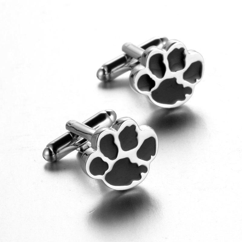 Dog Paw Cuff-links Mens Dog Cufflinks Happy Paws 