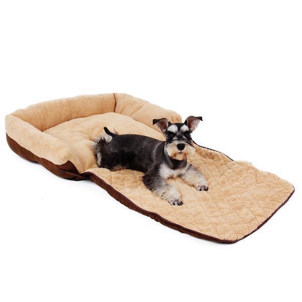 Dog Sofa Bed Beds Happy Paws Brown Small 