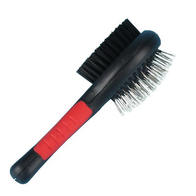 Dual sided Groom Brush Dog Brush & Comb Happy Paws Small 