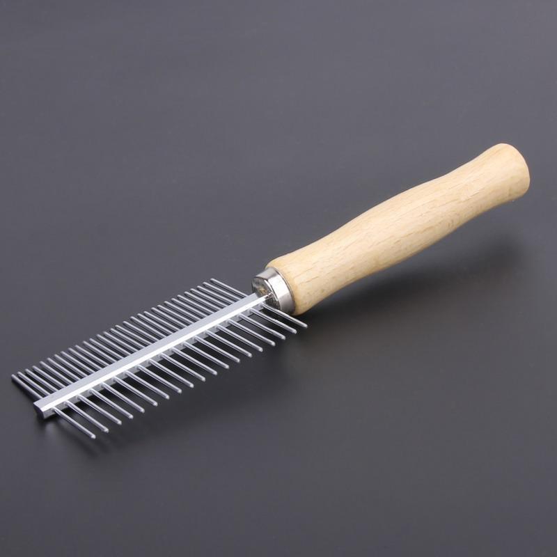 Dual sided Groom Tool Dog Brush & Comb Happy Paws 