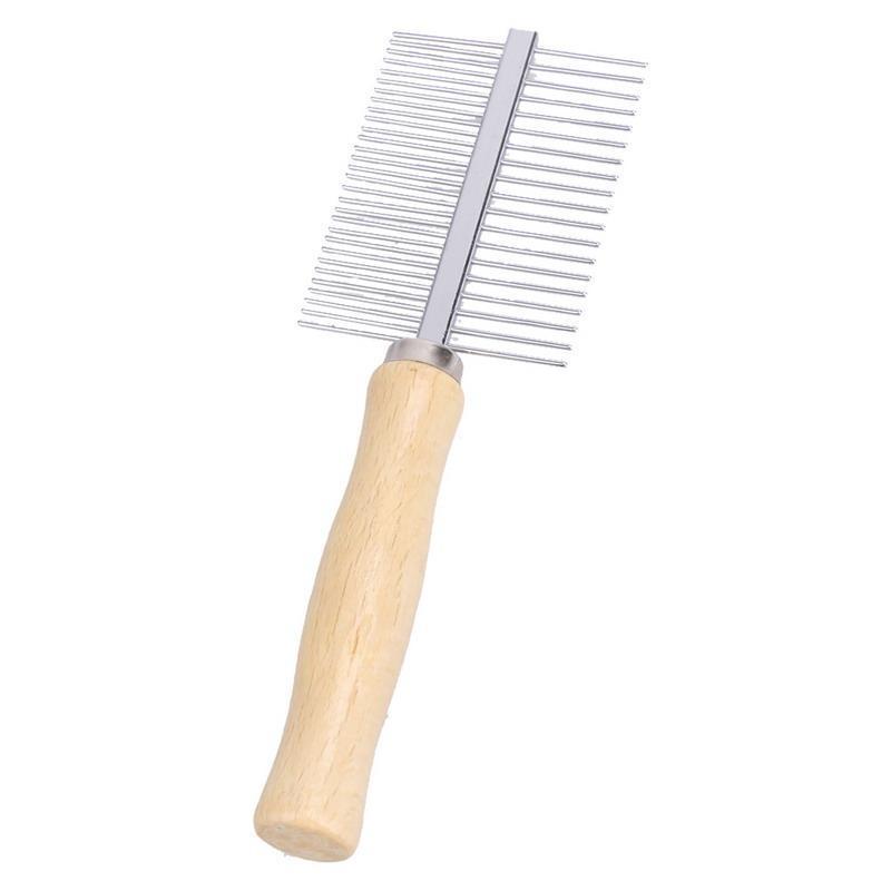 Dual sided Groom Tool Dog Brush & Comb Happy Paws 