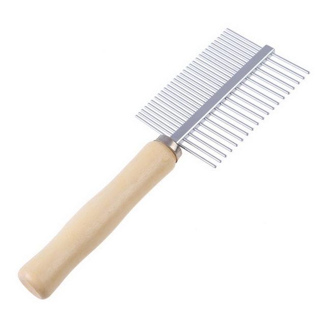 Dual sided Groom Tool Dog Brush & Comb Happy Paws 