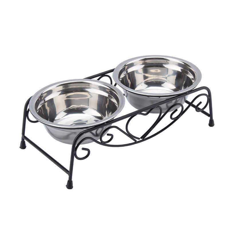 Elegant Stainless Steel Bowls Feeding bowl Happy Paws 