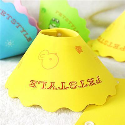 Elizabethan Recovery Collars Dog Recovery Cone Happy Paws Yellow XSmall 
