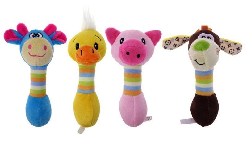 Farm Animals Squeaky Plush Family Plush & Squeaky Toys Happy Paws 