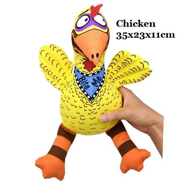 FatCat Plush Range Plush & Squeaky Toys Happy Paws Chicken 
